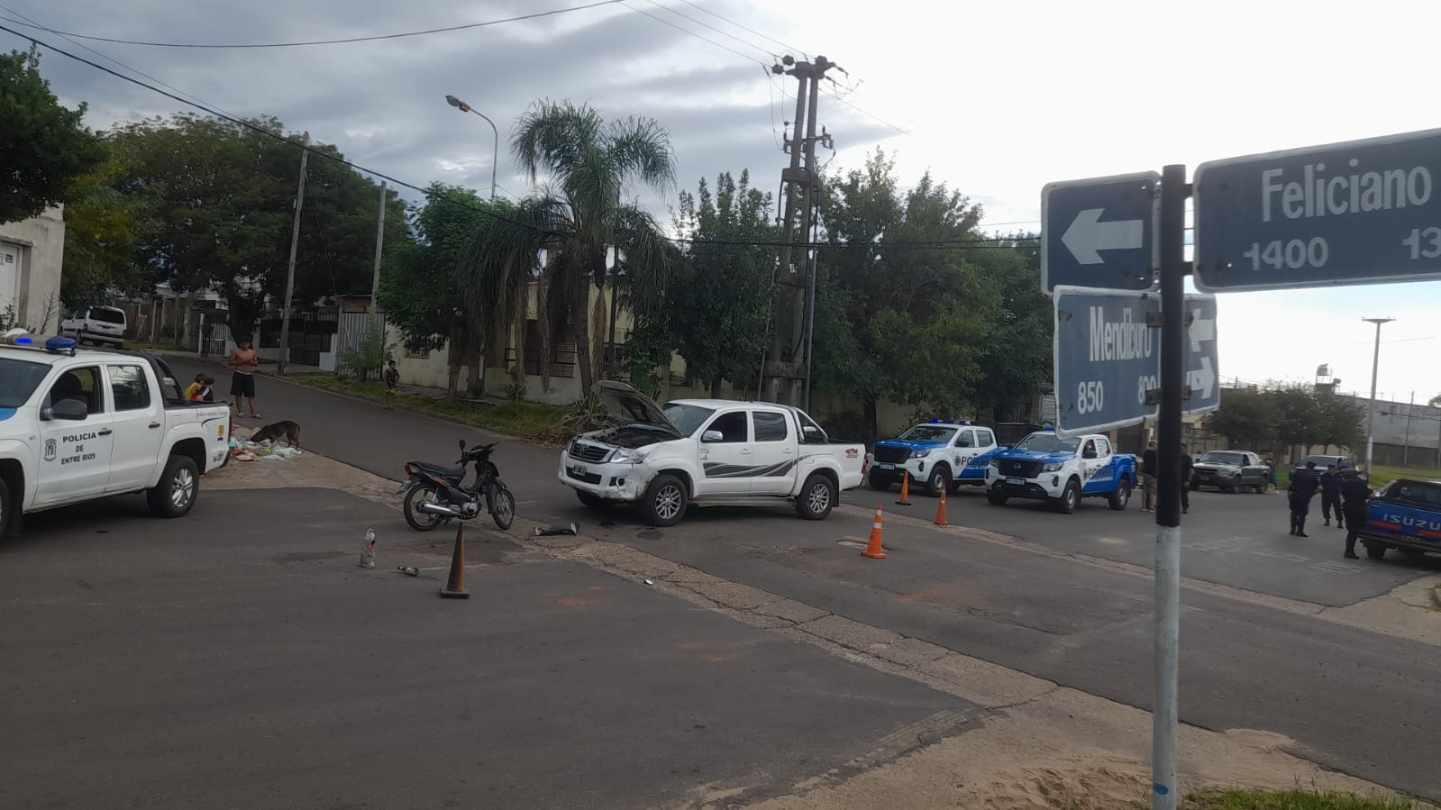 Accidente en Concordia: un motociclista hospitalizado y un conductor demorado por presunta ebriedad - 7PAGINAS