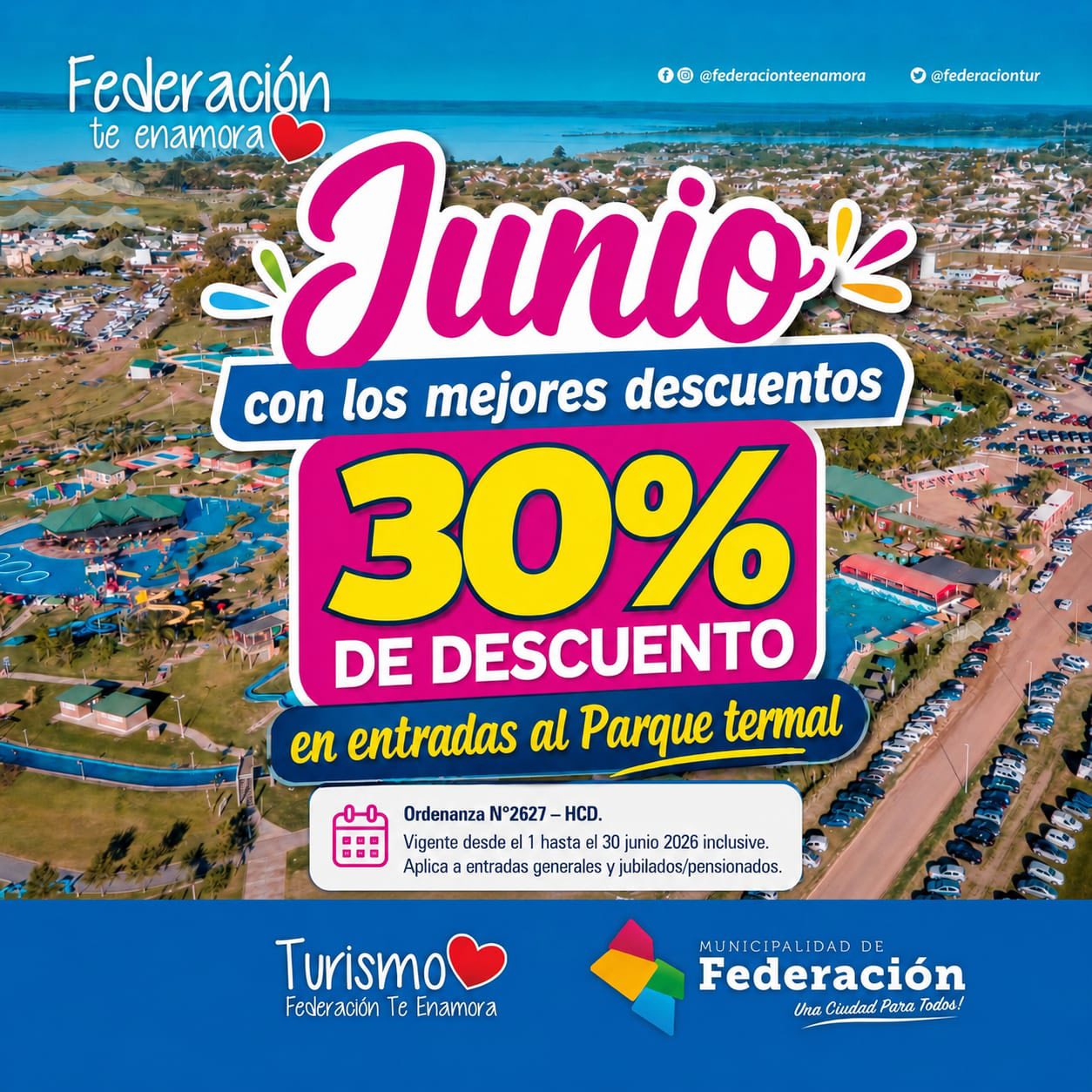 Federación lanza una de las tarifas termales más bajas del país para junio - 7PAGINAS