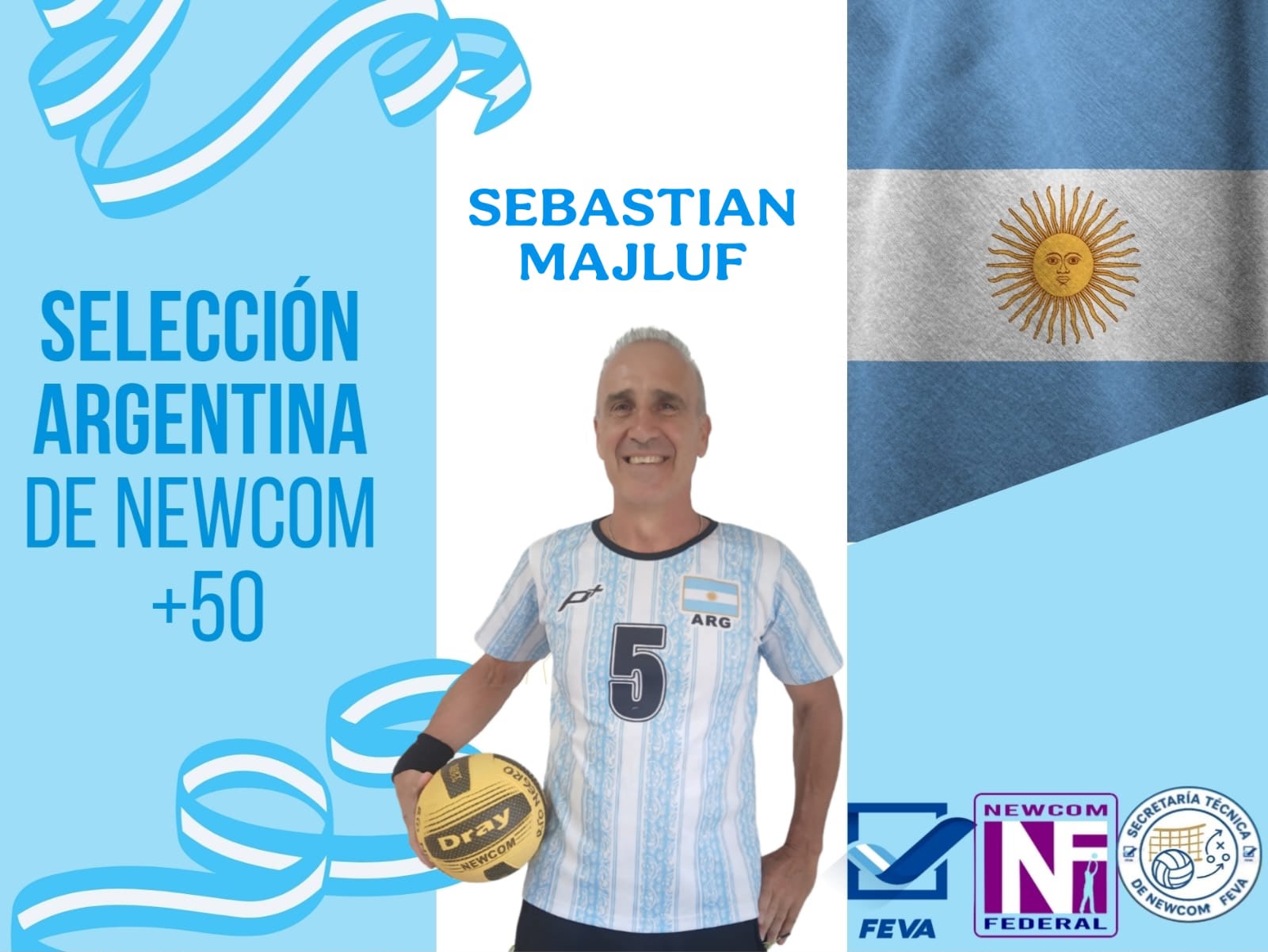 Majluf de Federación integra la Selección Argentina que disputará el Sudamericano de Newcom en Uruguay - 7PAGINAS