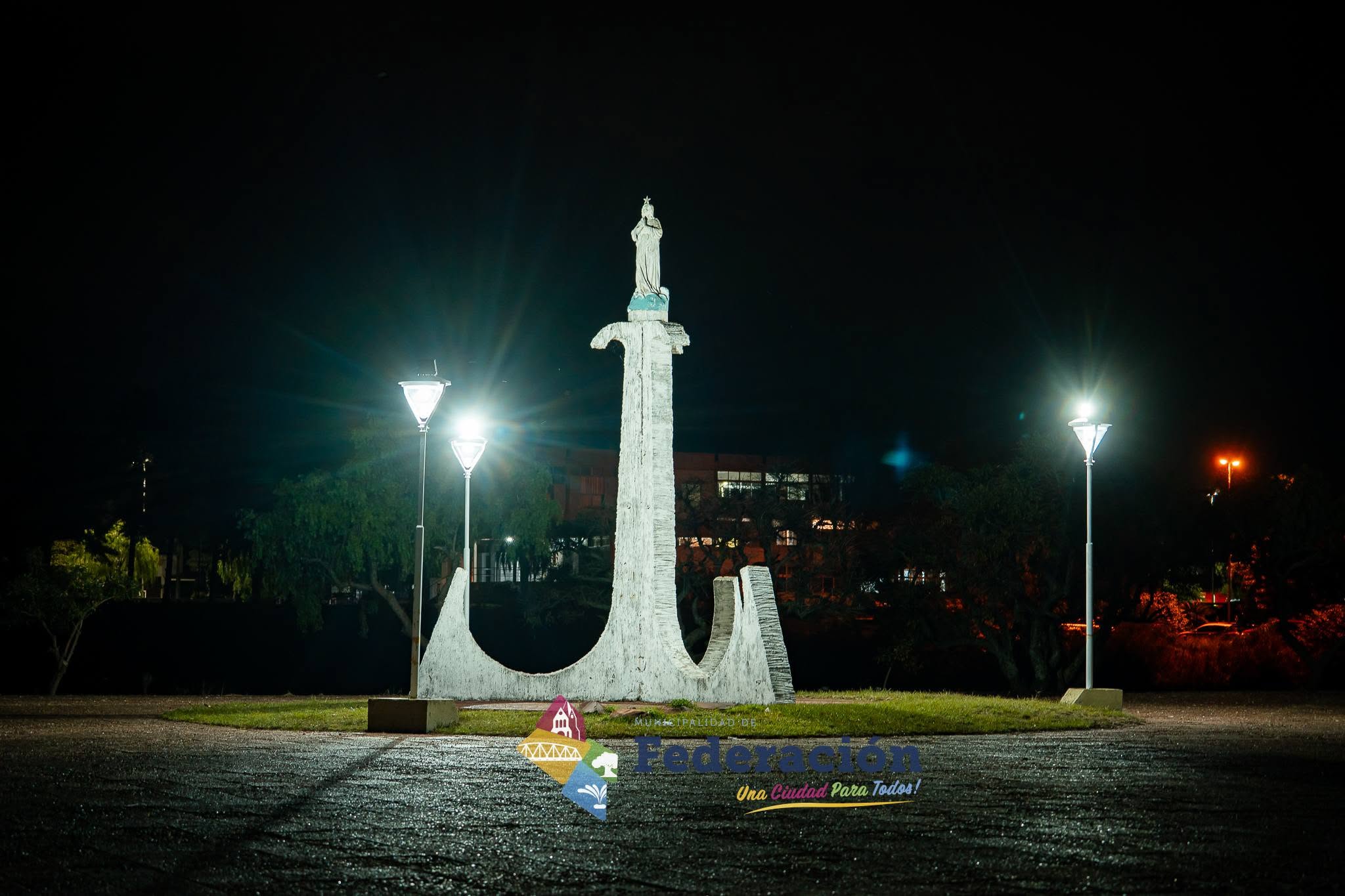 Federación: Renovaron la iluminación del Paseo de la Virgen Stella Maris y de un sector de Playa Baly - 7PAGINAS